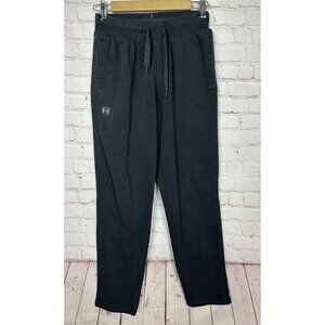 UNDER ARMOUR black Sweatpants Cotton Blend casual active comfort, sz‎ S